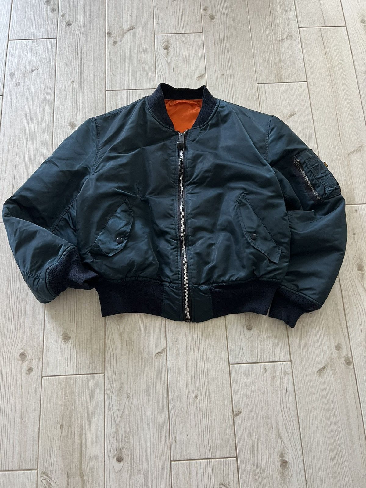 Alpha Industries × Vintage Vintage 90's MA-1 Bomber Jacket Alpha