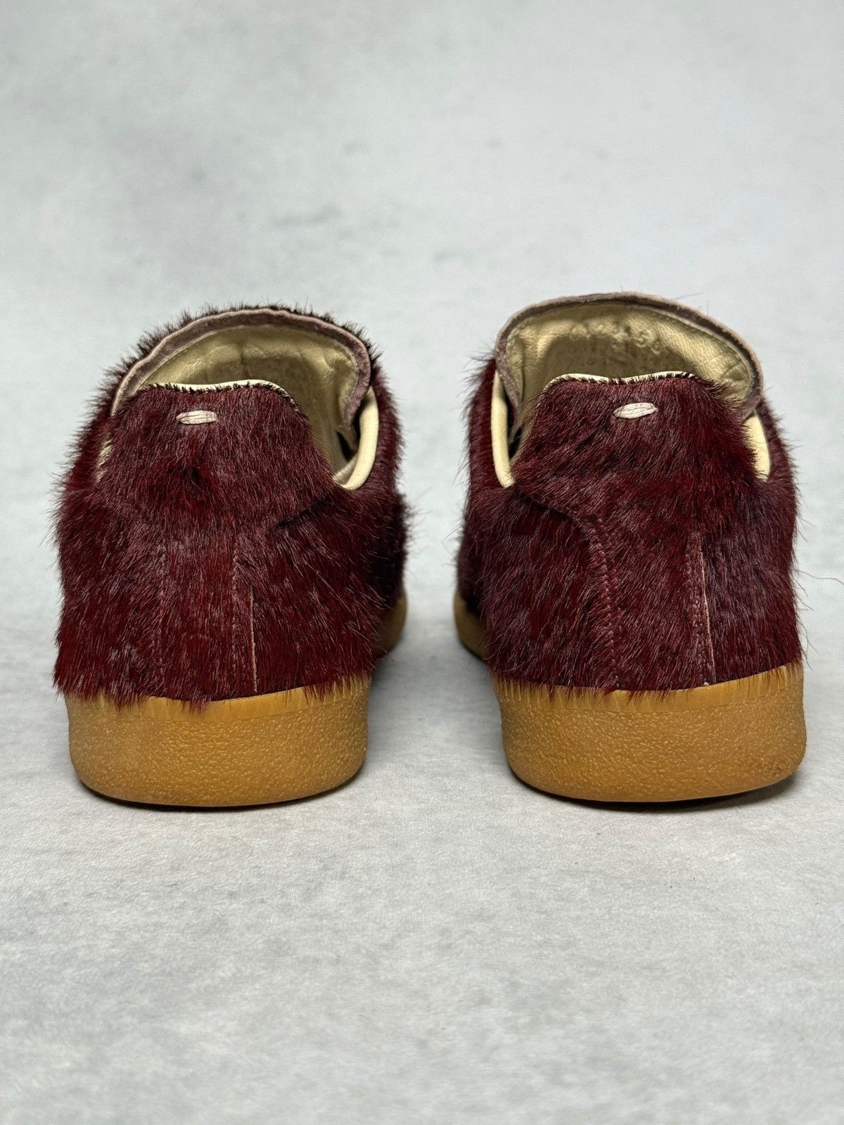 Maison Margiela Maison Margiela Pony Hair GAT Sneaker Burgundy (Sample) Size US 7 / EU 40 - 6 Thumbnail