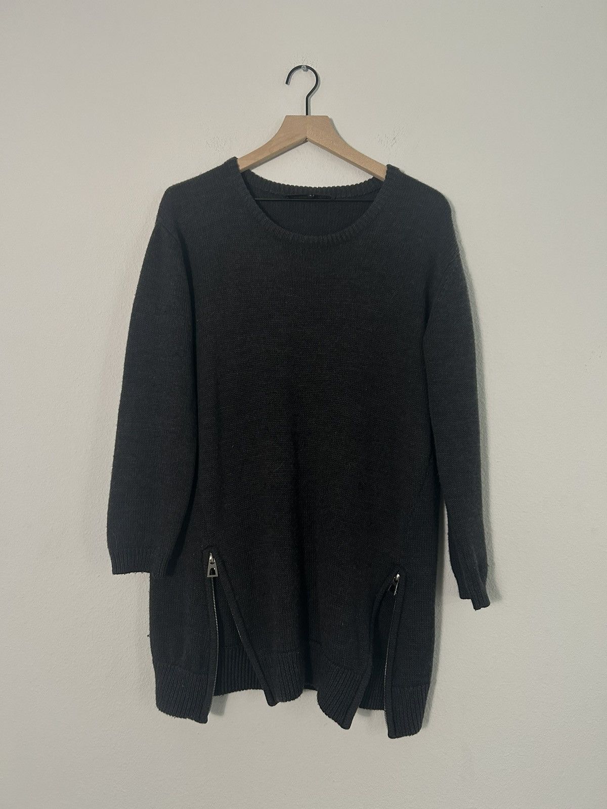 Barbara Bui Double zip Elongated knit sweater Size M / US 6-8 / IT 42-44 - 1 Thumbnail