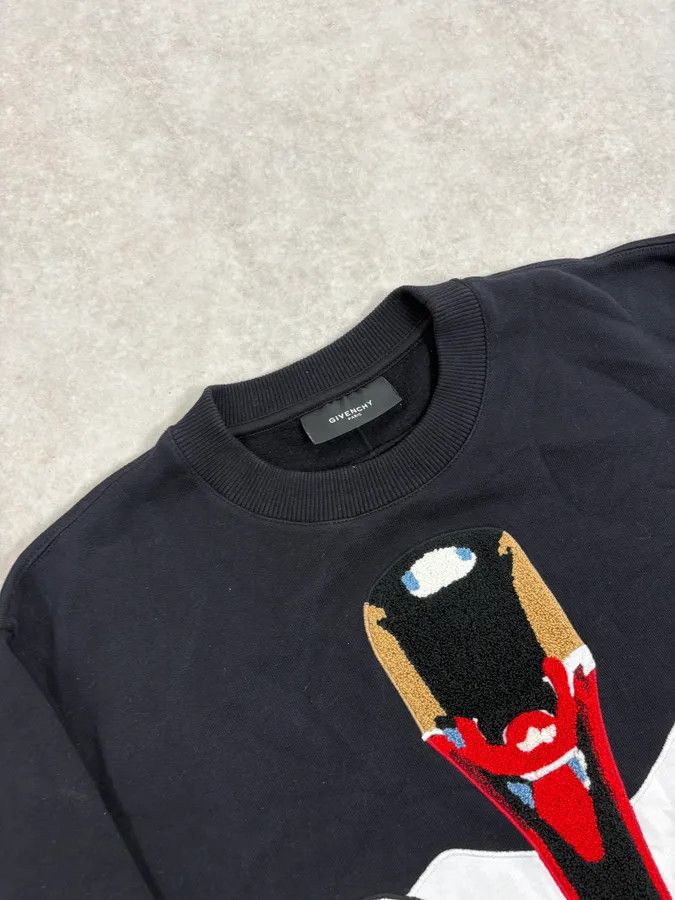 Givenchy AW2014 Givenchy Black Contemporary Crewneck Sweater by Riccardo Tisci Size US M / EU 48-50 / 2 - 5 Thumbnail