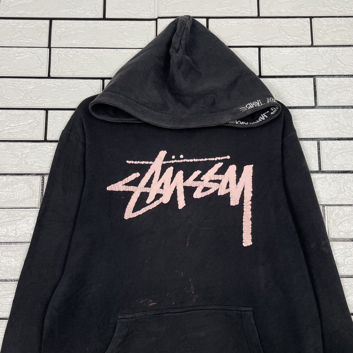 Stussy Stussy Big Logo Pullover Hoodie Size US M / EU 48-50 / 2 - 2 Thumbnail