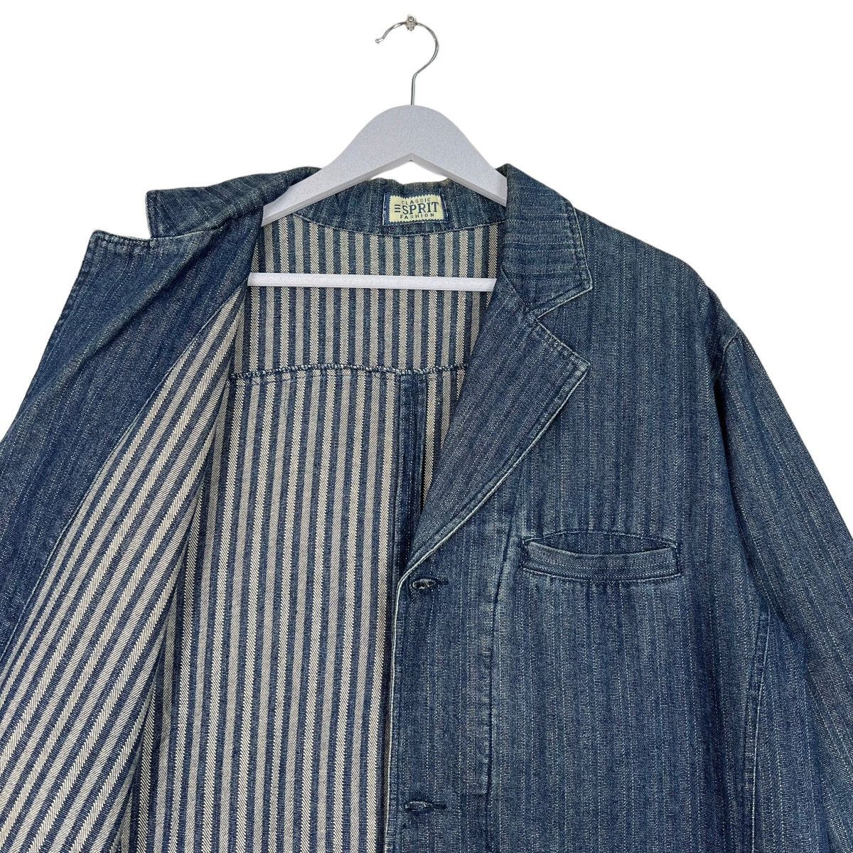Esprit VINTAGE ESPRIT HIKORY DENIM CHORE JACKET Size US L / EU 52-54 / 3 - 10 Thumbnail
