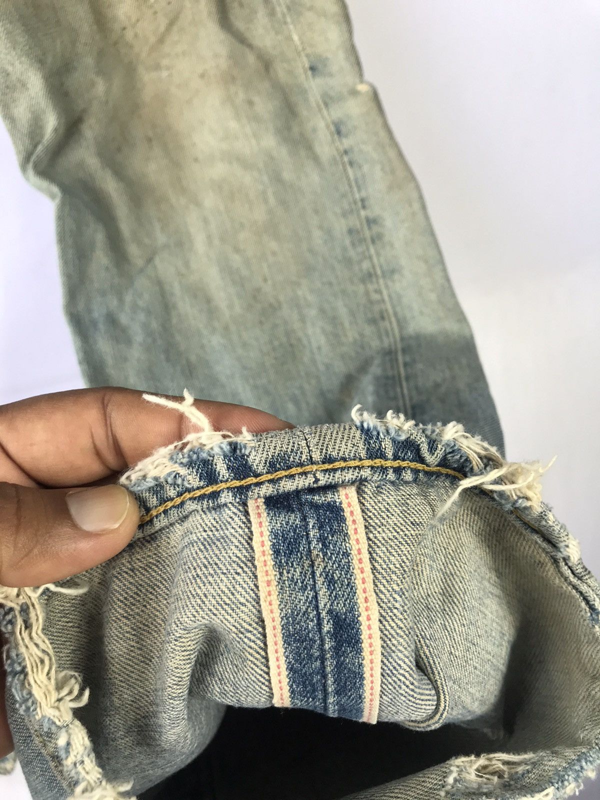 Levi's Vintage levis jeans distressed selvage Levi’s 702 3383 Size US 31 - 5 Thumbnail