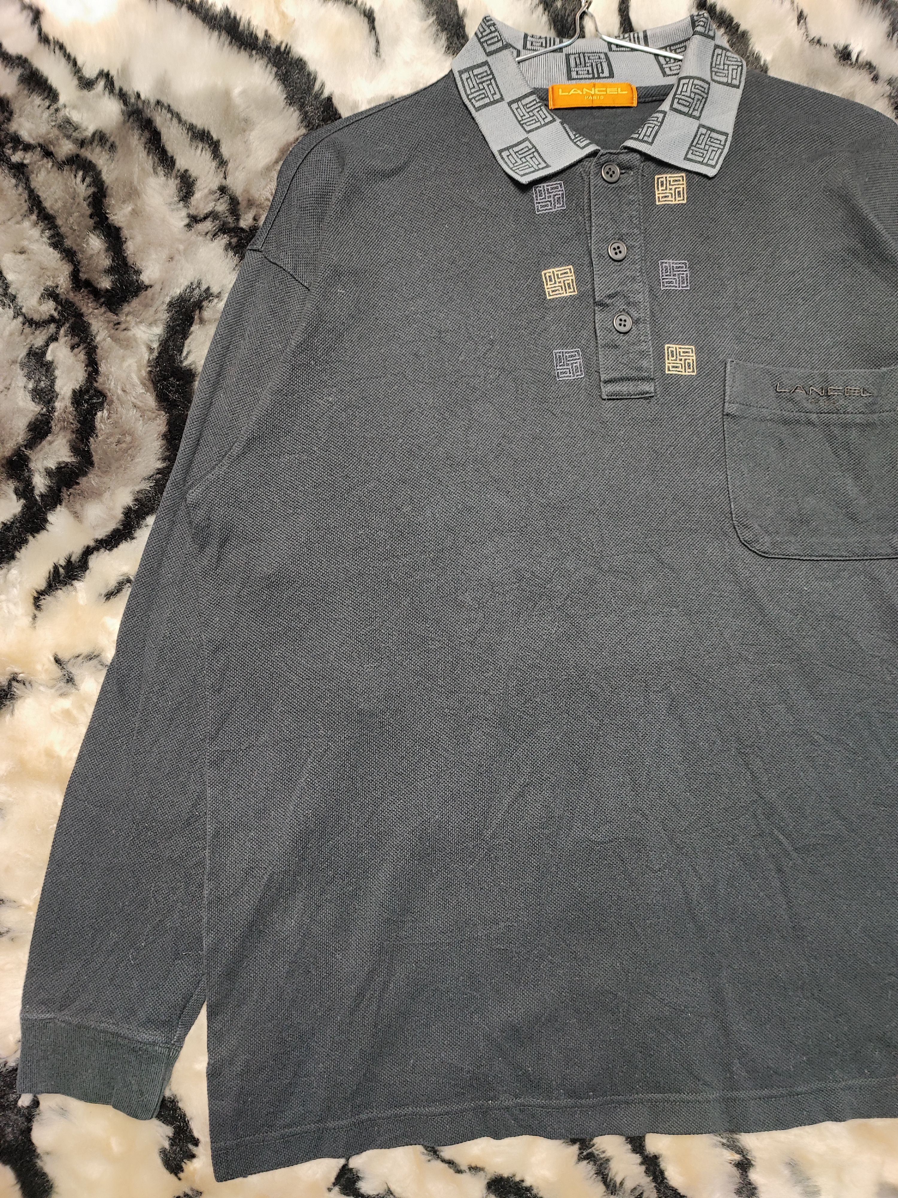 Lancel × Vintage Lancel Paris Polo T-shirt Vintage Design Size US L / EU 52-54 / 3 - 4 Thumbnail
