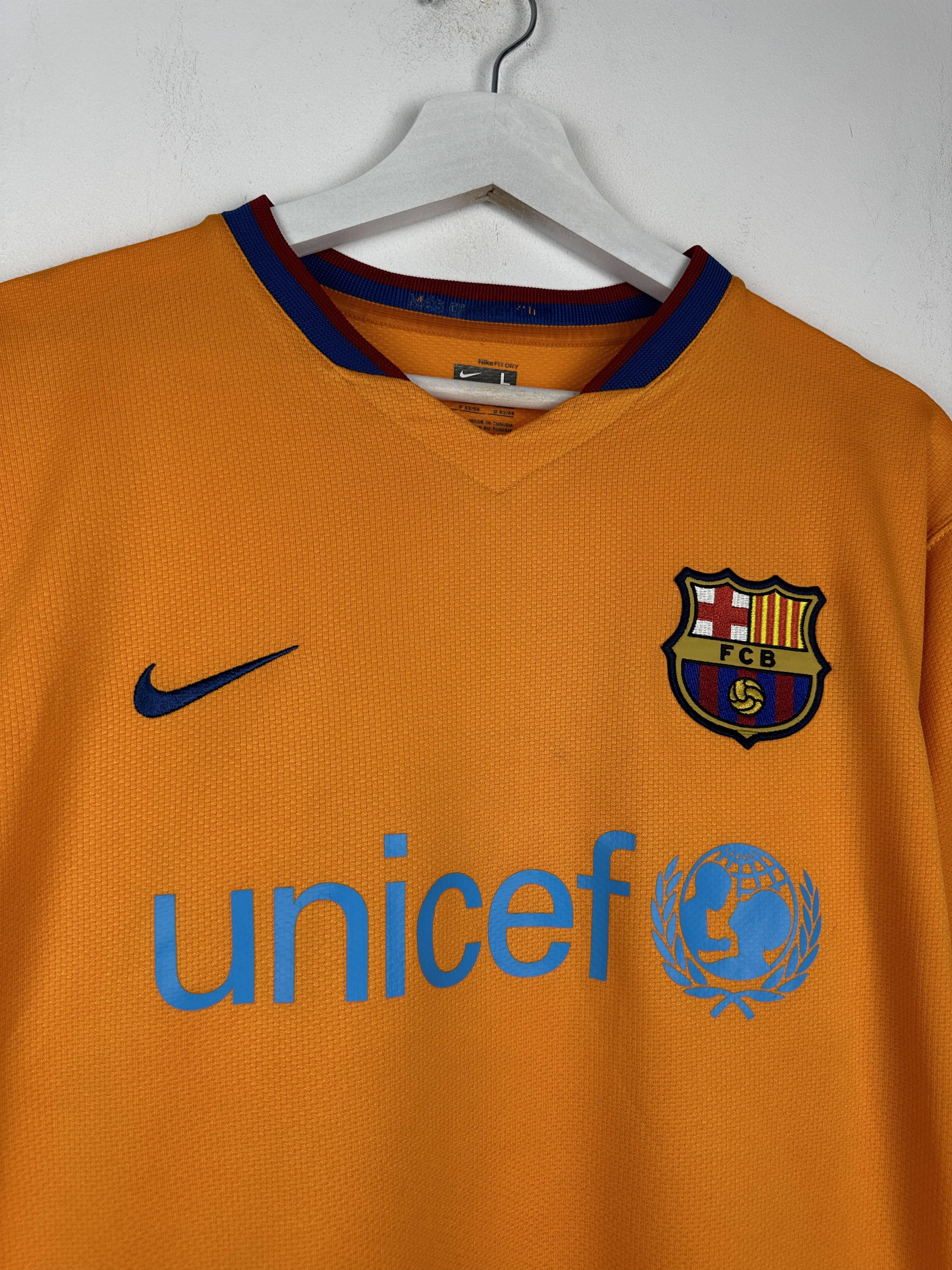 Nike Barcelona 2006 Away Soccer Jersey Football Shirt Size US L / EU 52-54 / 3 - 3 Thumbnail