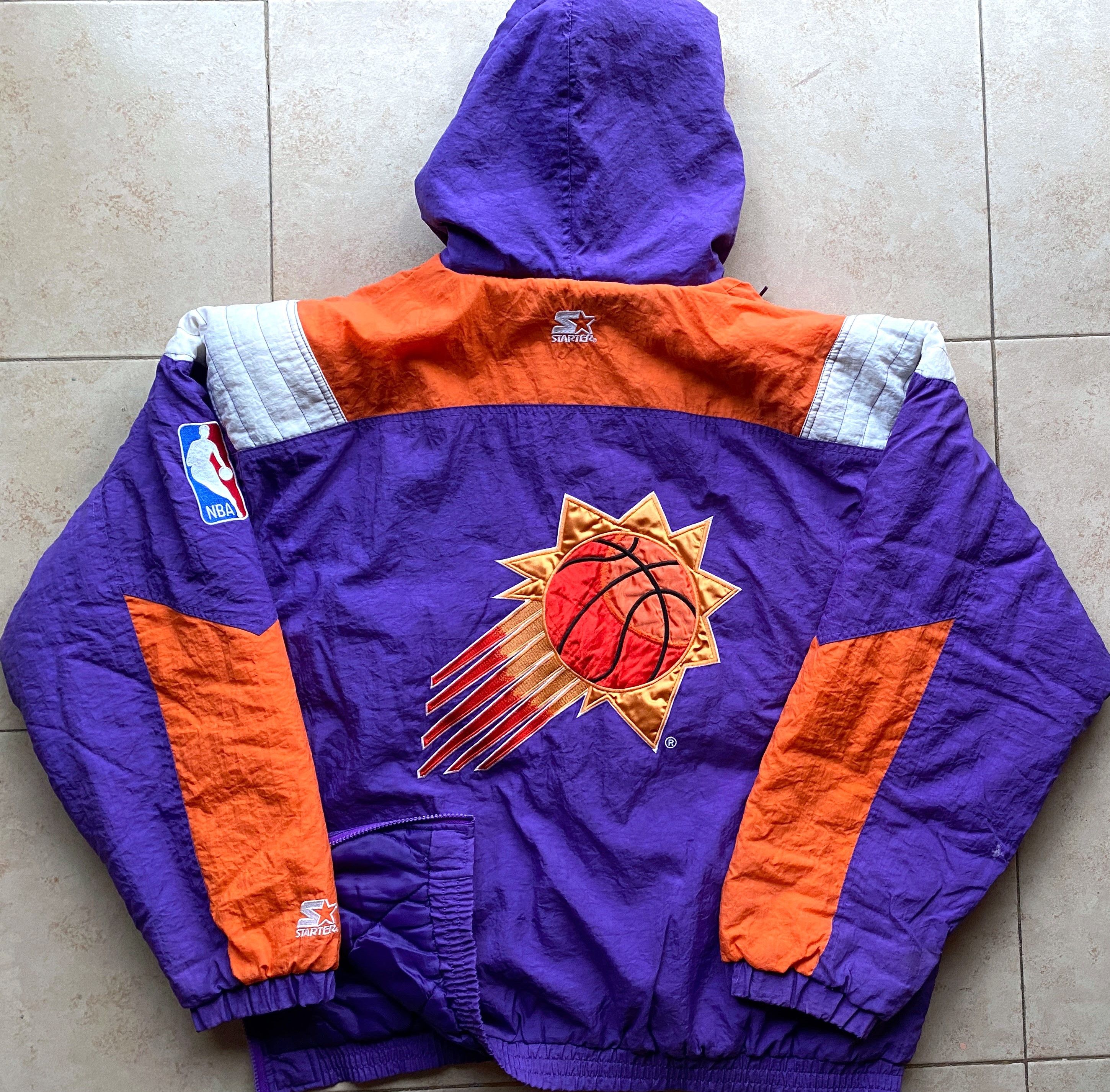 Starter Phoenix Suns 90s STARTER puffer Pullover purple vintage Size US XL / EU 56 / 4 - 1 Thumbnail