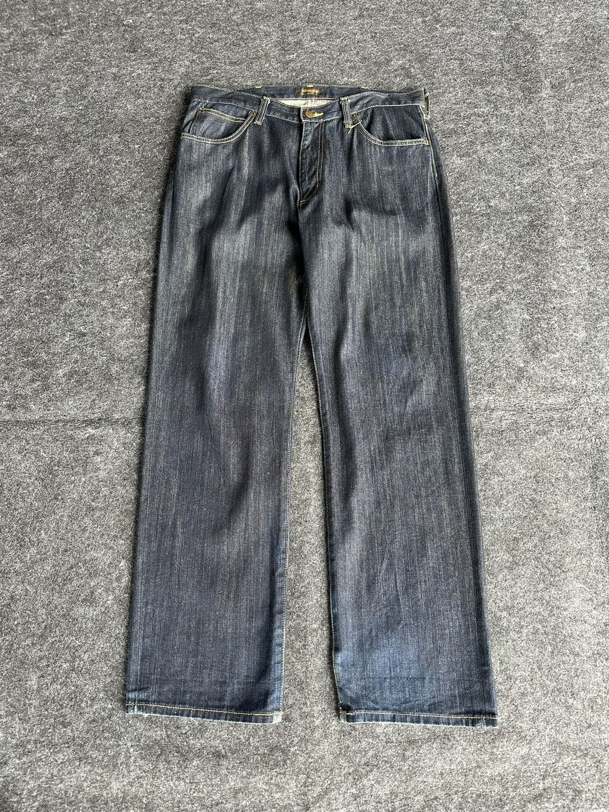 Beauty Beast × Vintage × Wrangler Vintage Wrangler Greensboro Washed Wax Blue Denim D456 Size US 34 / EU 50 - 1 Thumbnail