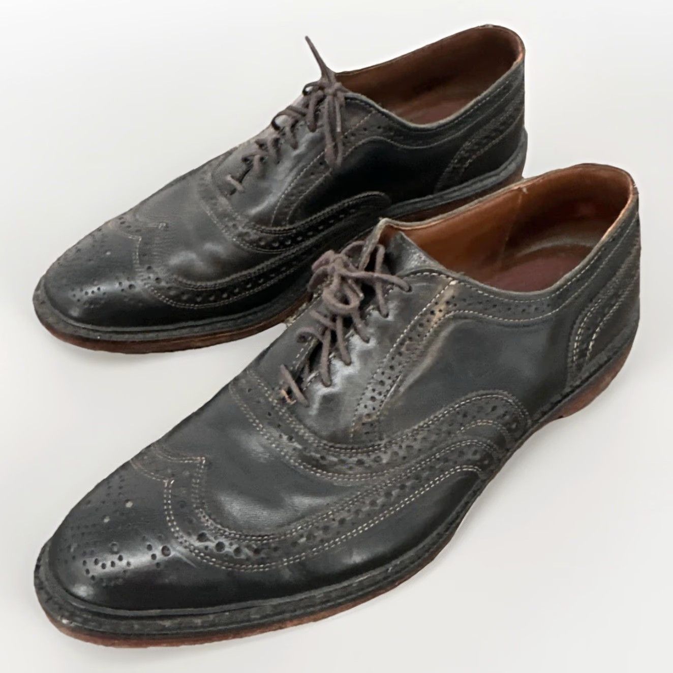 Allen Edmonds Allen Edmonds McTavish Shoes Mens Size 12 D Black Leather Cap Toe Dress Oxford Size ONE SIZE - 2 Thumbnail