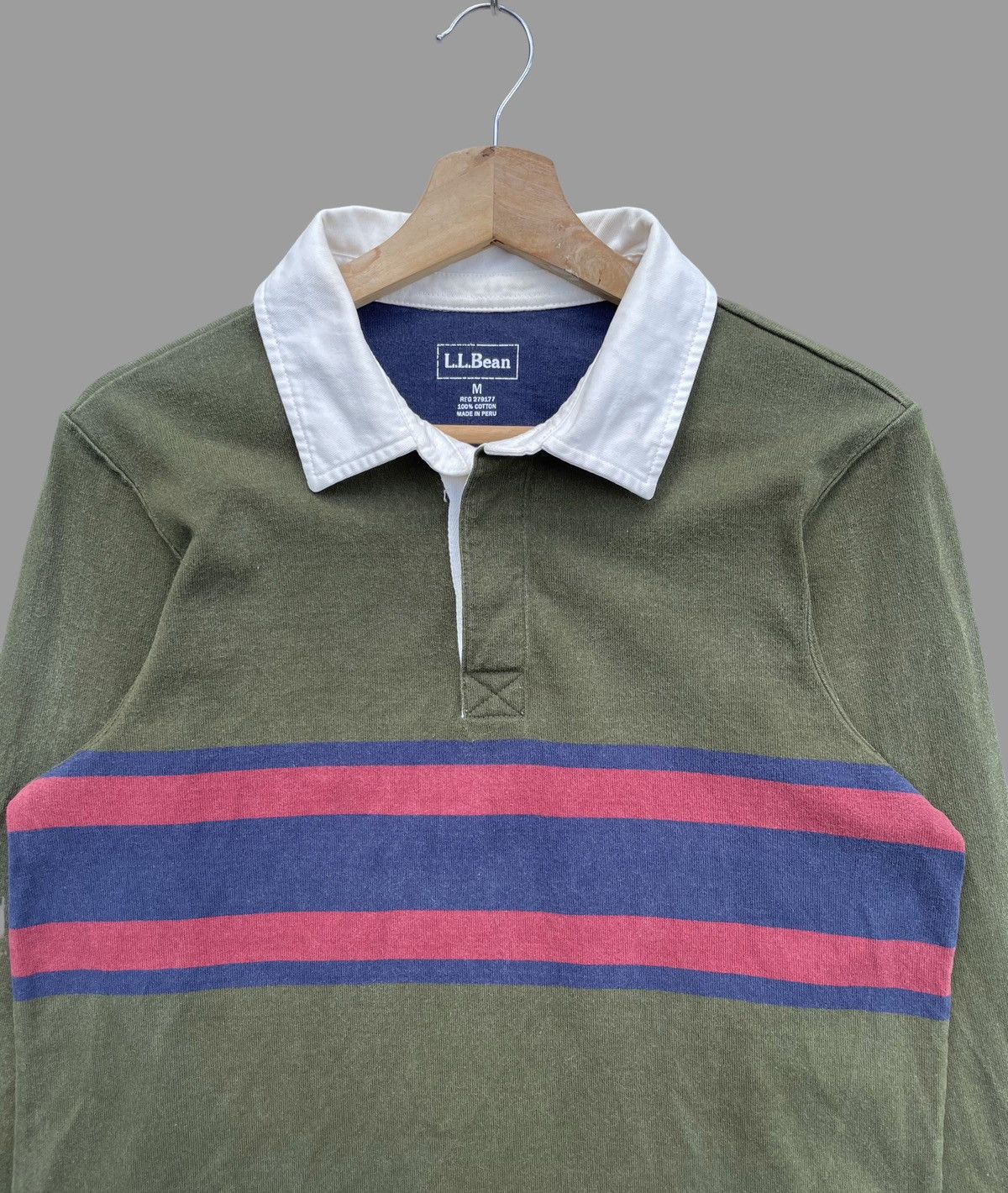 L.L. Bean L.L Bean Long Sleeve Rugby Polo Size US M / EU 48-50 / 2 - 3 Thumbnail