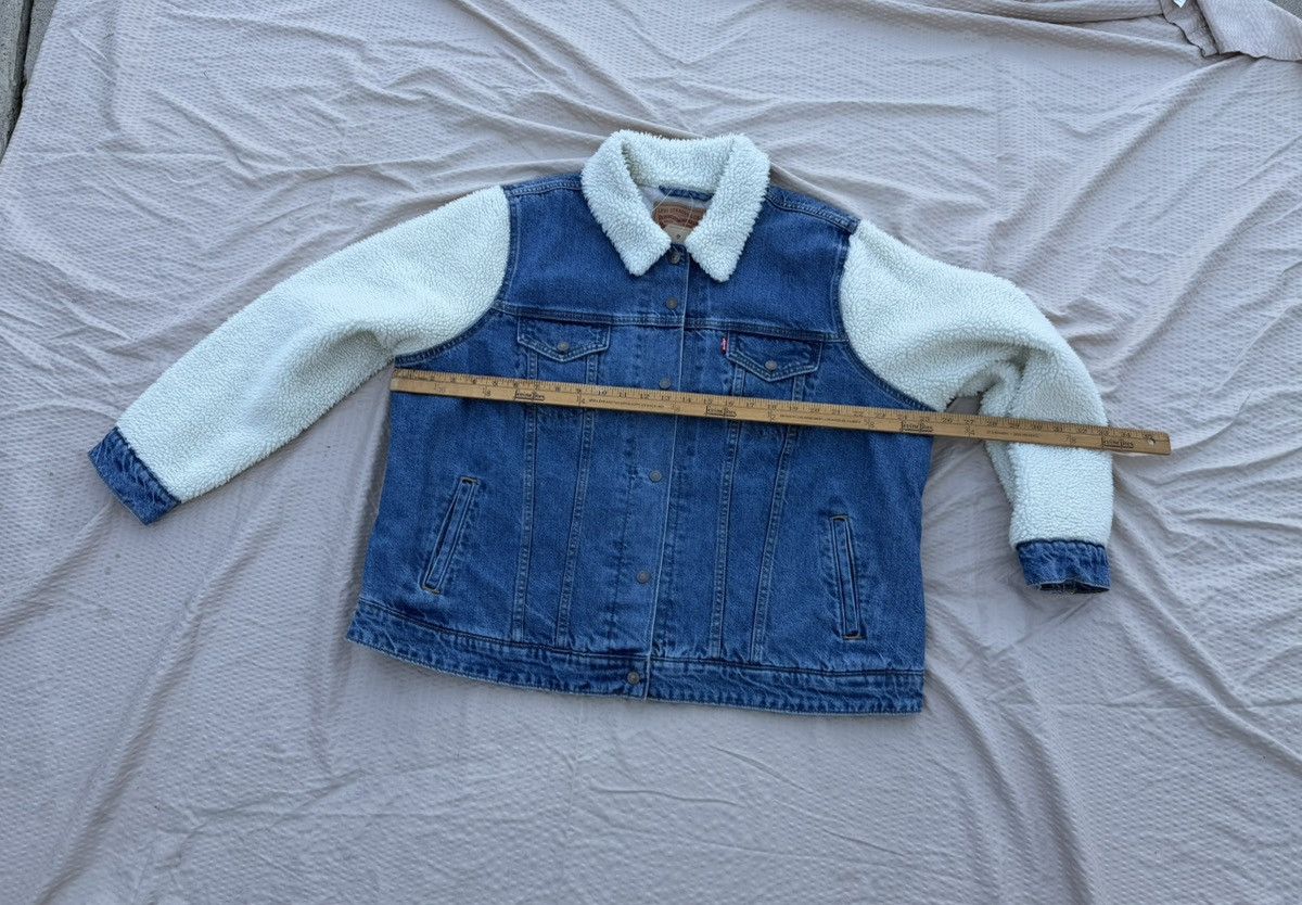 Levi's Levis original trucker jacket denim plus size 2X women New Size XXL / US 16-18 / IT 52-54 - 2 Thumbnail