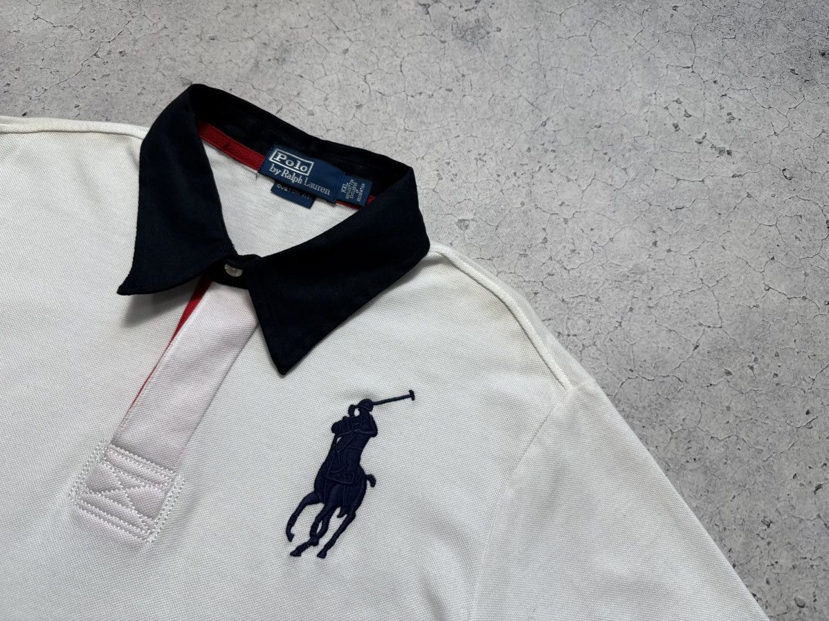 Polo Ralph Lauren Polo Ralph Lauren #3 Big Pony Vintage Polo Shirt White Size US XL / EU 56 / 4 - 6 Thumbnail