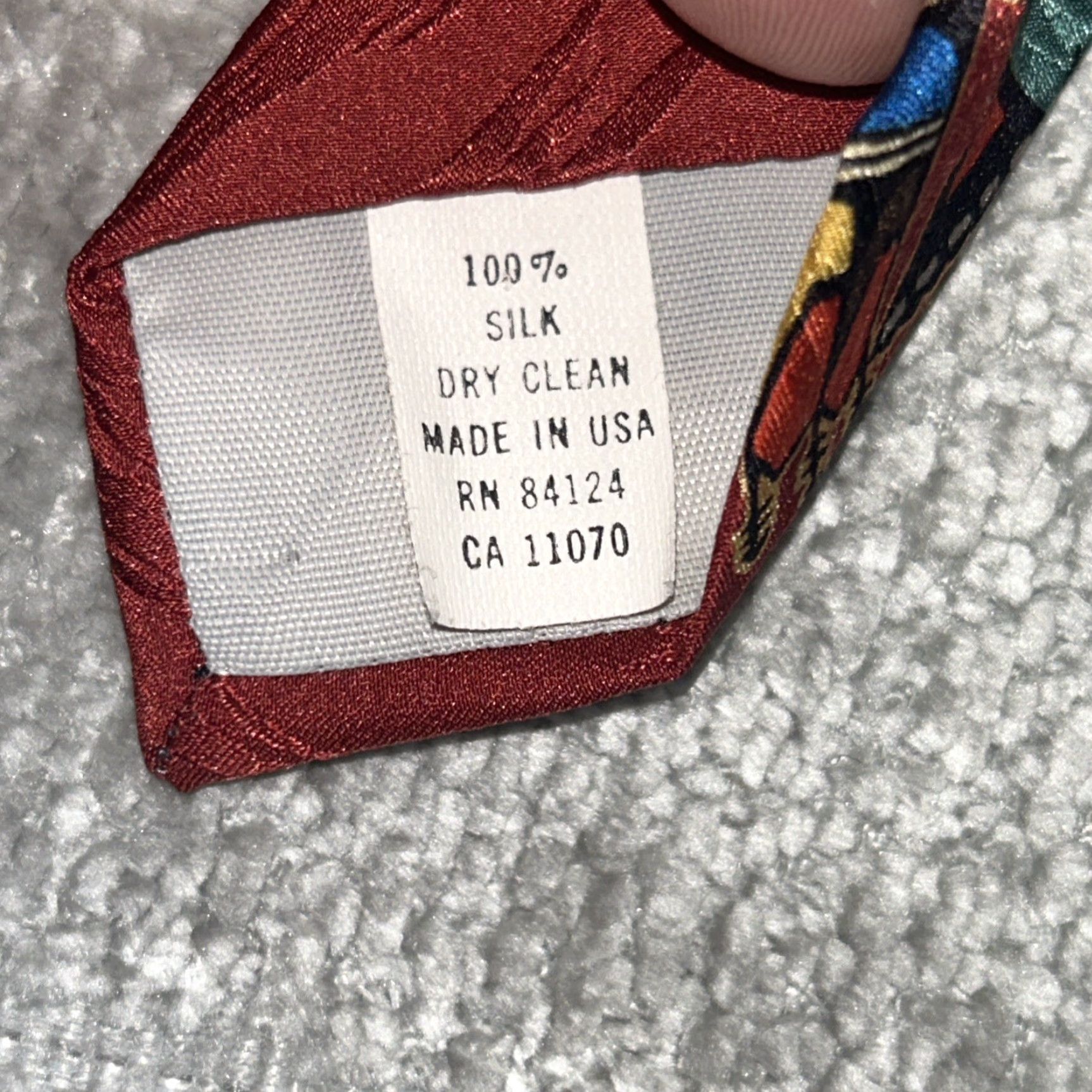Vintage VINTAGE RM STYLE Thunderbirds Kachina 100% Silk Men Tie Dark Red 1994 Size ONE SIZE - 6 Thumbnail