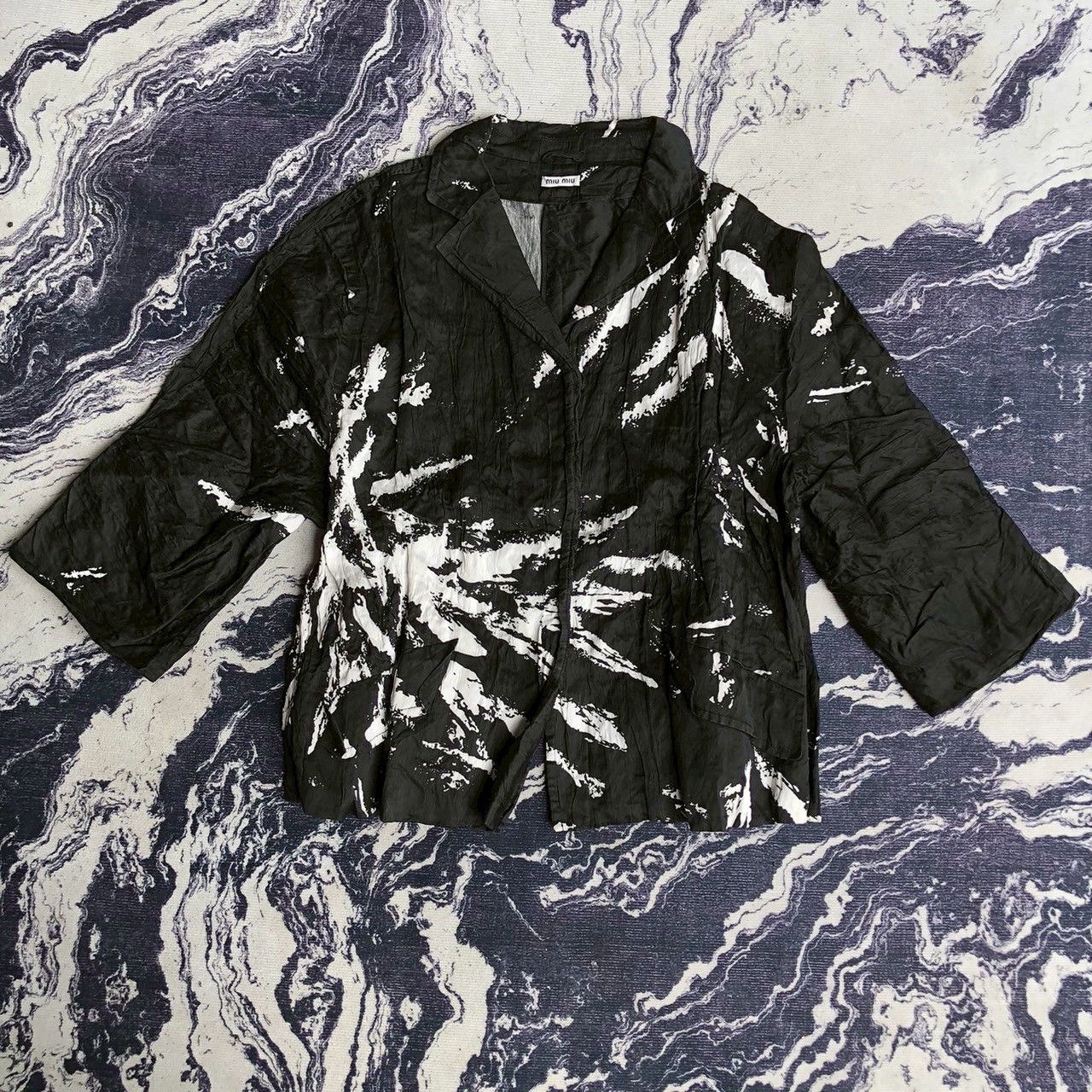 Miu Miu Miu Miu 2013 Printed Evening Cropped Jacket Size S / US 4 / IT 40 - 2 Thumbnail