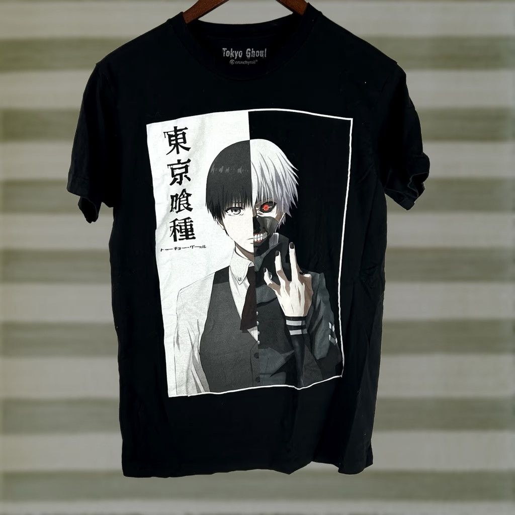 Vintage Tokyo Ghoul Graphic T Shirt Men Medium Short Sleeve Black Crew Neck Nationally 9? Size US M / EU 48-50 / 2 - 1 Thumbnail