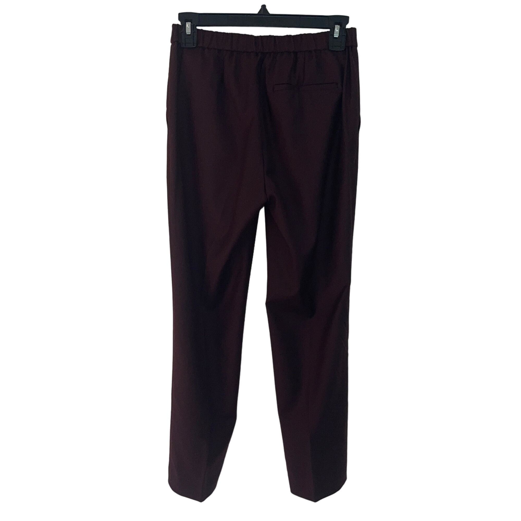 Other Theory Womens Pants Size 00 Burgundy Sleek Flannel Size 24" / US 00 / IT 34 - 8 Thumbnail