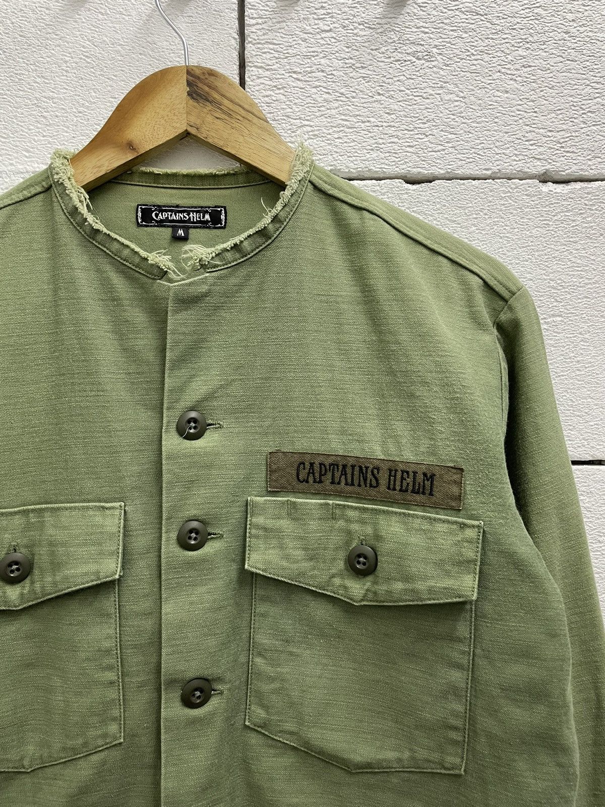 Japanese Brand Captains Helm Cut-Off Fatigue Shirts Size US M / EU 48-50 / 2 - 2 Thumbnail