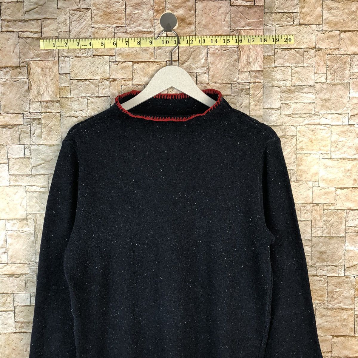 Comme des Garcons Comme Des Garcons 90s Speckled Red Whipstitch Knit #A1231 Size M / US 6-8 / IT 42-44 - 2 Thumbnail