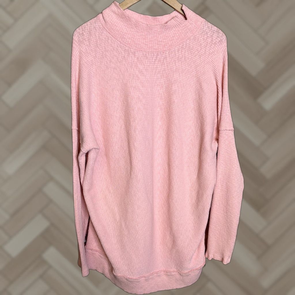Vintage VINTAGE We The Free Real Pink Sweatshirt Top Oversized Women’s Sz M Ribbed Pullover Casual Long Sleeve Scoop Neck Knit Cotton 100% Ribbed-Pattern Size M / US 6-8 / IT 42-44 - 1 Thumbnail