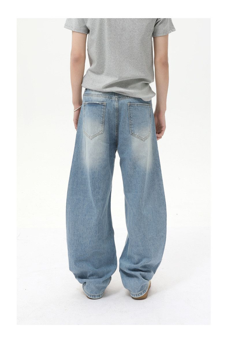 Japanese Brand × Jean Japanese retro distressed holes vintage loose scimitar jeans Size US 32 / EU 48 - 5 Thumbnail