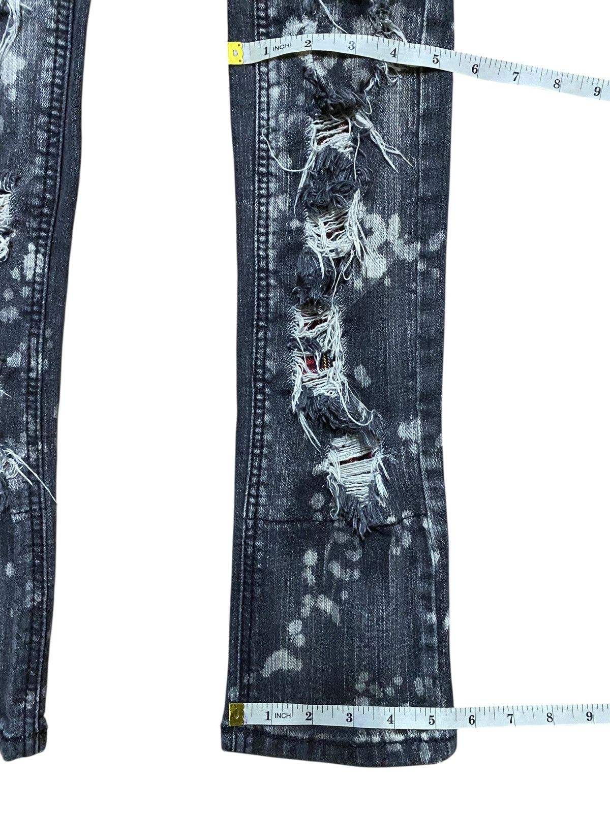 Japanese Brand Unbrand Acid Wash Distressed Skinny Jeans Size US 28 / EU 44 - 12 Thumbnail