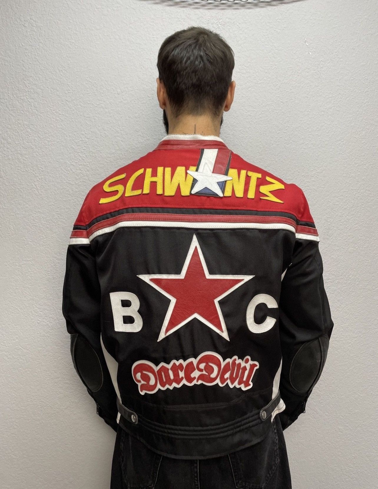 Racer Worldwide Harrison "Dark Devil" Racing Jacket - Nylon & Leather Hybrid Size US L / EU 52-54 / 3 - 7 Thumbnail