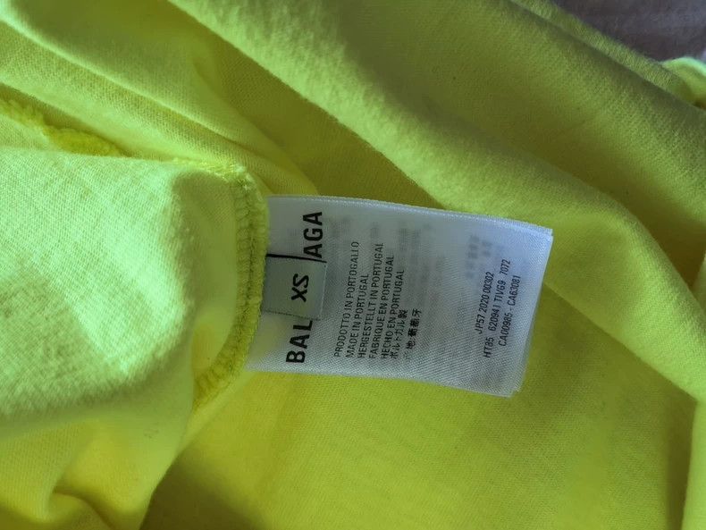 Balenciaga Balenciaga CREW Short Sleeve, Fluorescent Green, XS Size US XS / EU 42 / 0 - 3 Thumbnail