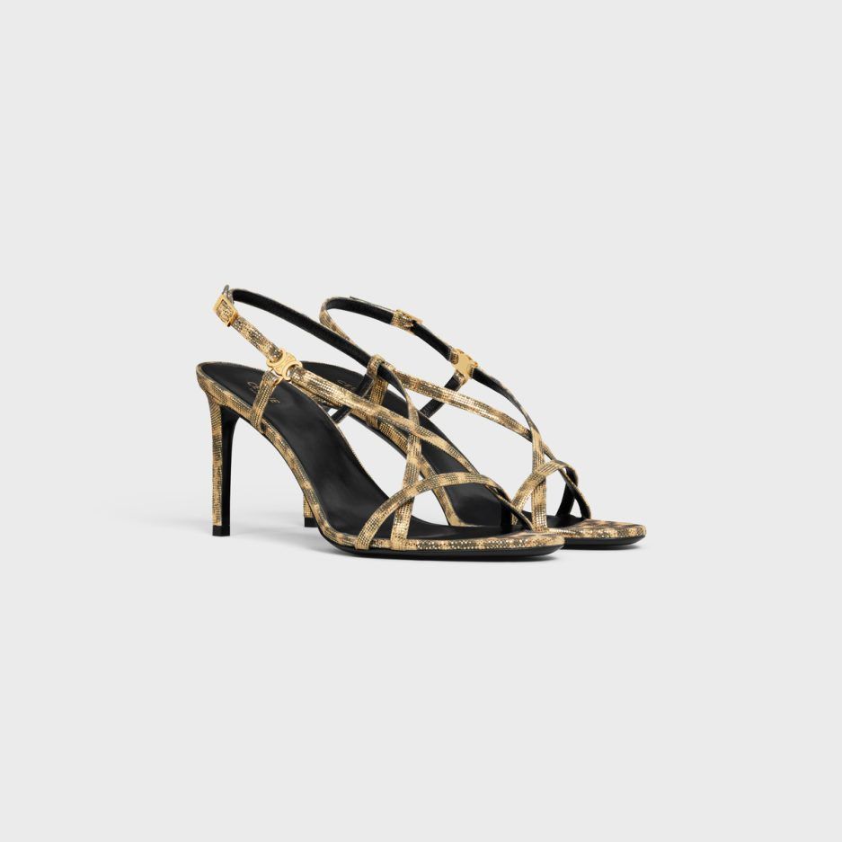 Celine o1bcso1str0625 358924433C Sandals in Brown/Gold Size US 10 / IT 40 - 2 Thumbnail