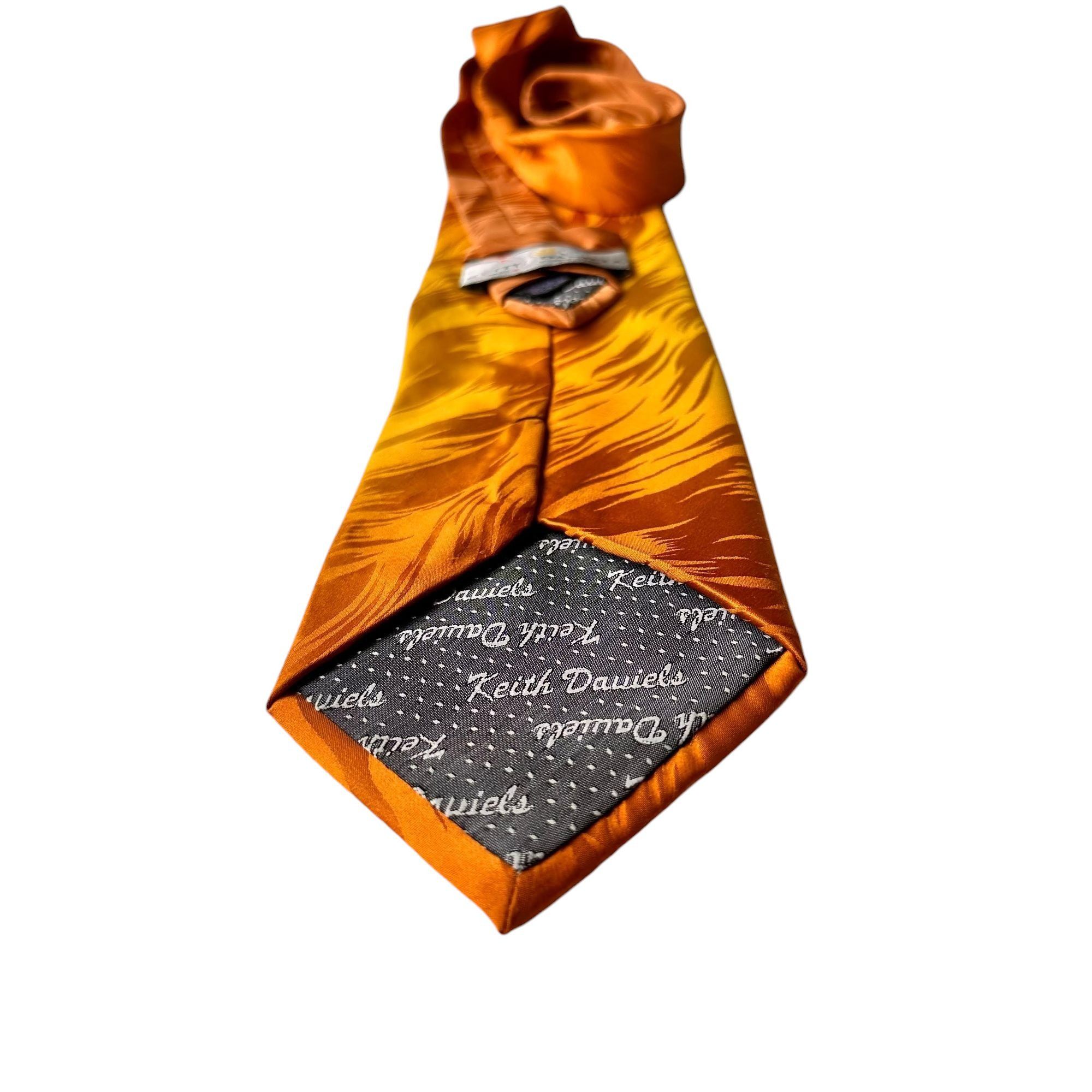 Handmade × Vintage Happy Halloween Mummy Necktie Vintage Keith Daniels Silk Tri Size ONE SIZE - 9 Thumbnail