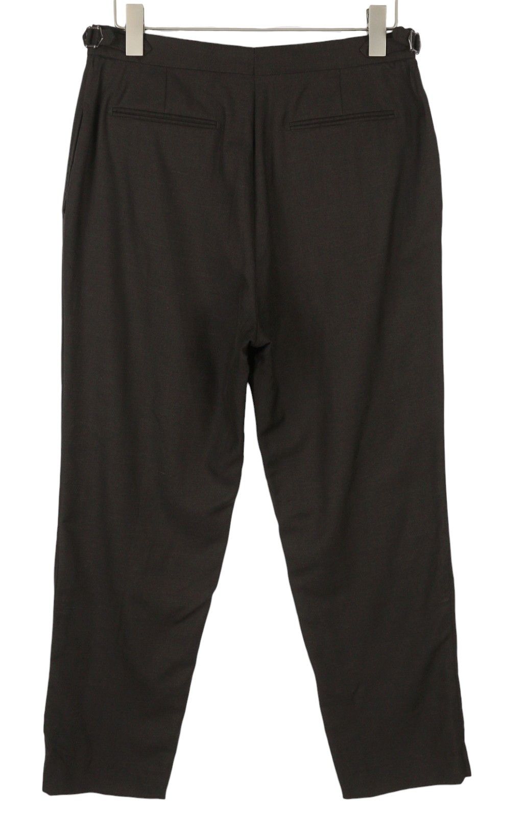 Suitsupply UK42L Brown Wool Silk Linen Taper Zip Trousers 86738 Size 42L - 2 Thumbnail