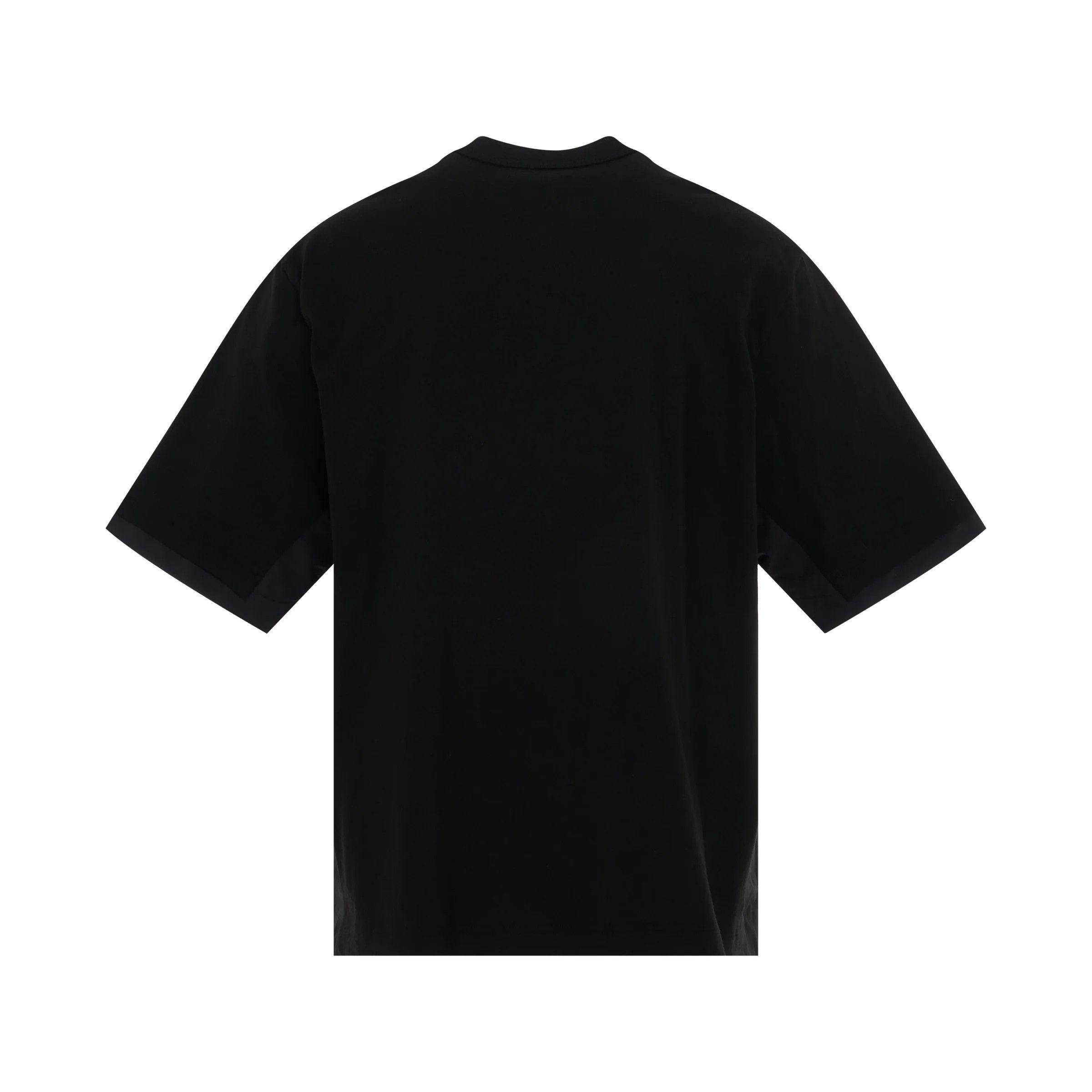 Sacai o1mris0824 Jersey T-Shirt in Black Size US S / EU 44-46 / 1 - 4 Thumbnail
