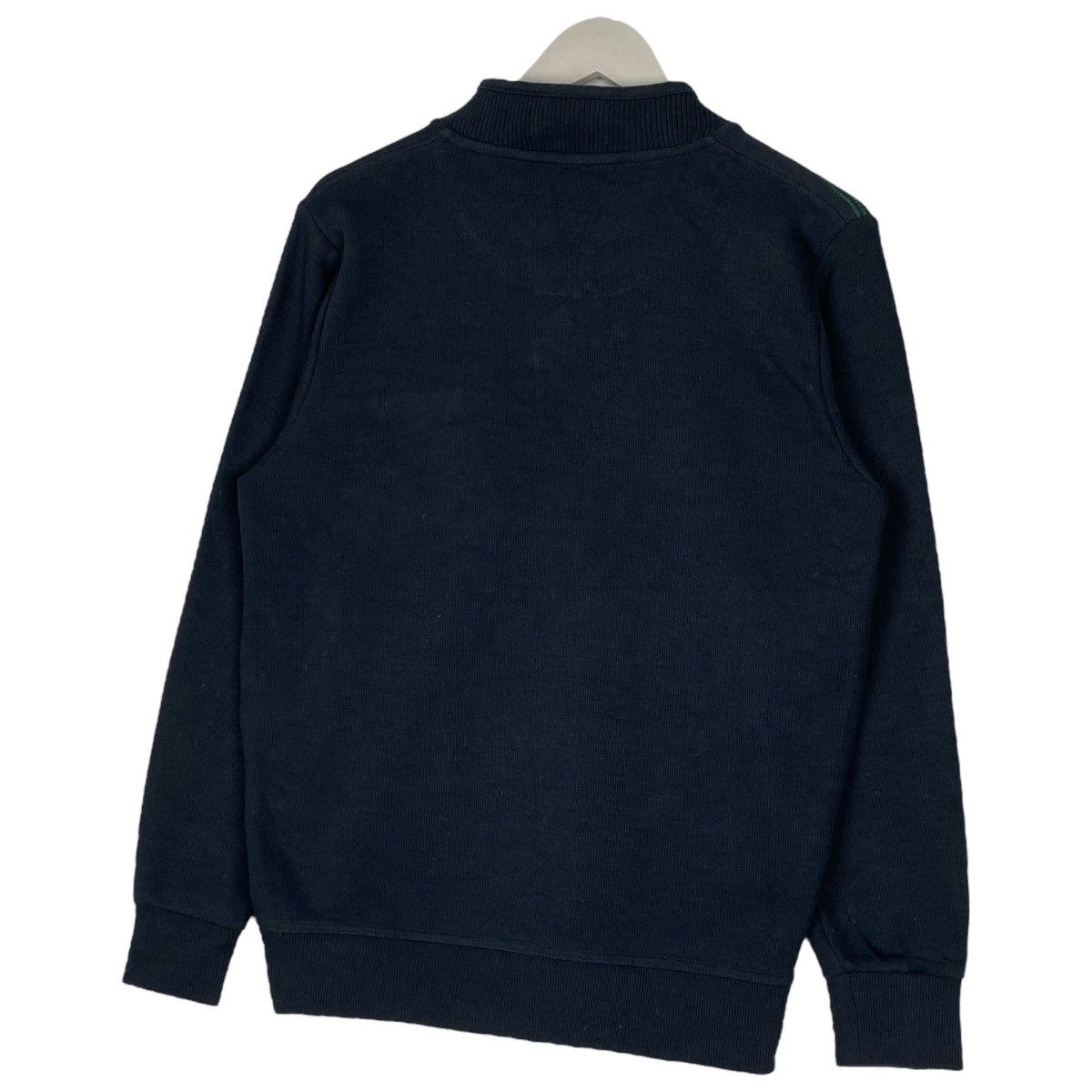 Kansai Yamamoto × Vintage Vintage Kansai Yamamoto Quater Zip Sweatshirt Navy Blue Size US M / EU 48-50 / 2 - 7 Thumbnail