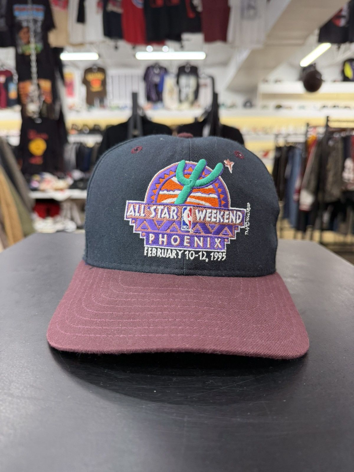 Vintage Vintage 90s NBA All-Star Weekend Hat Size ONE SIZE - 2 Thumbnail