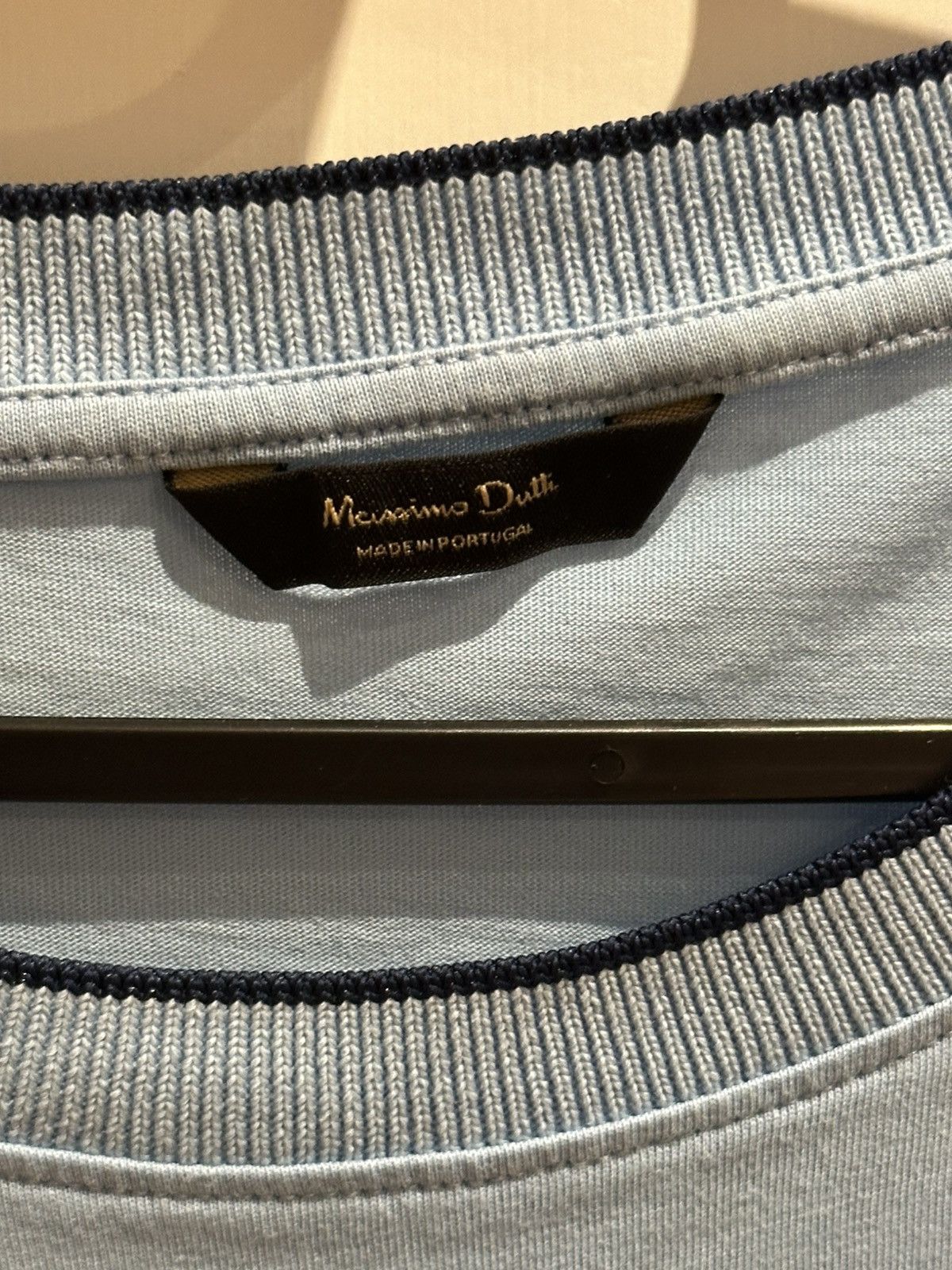 Massimo Dutti Sky Blue T-Shirt Size US XL / EU 56 / 4 - 3 Thumbnail