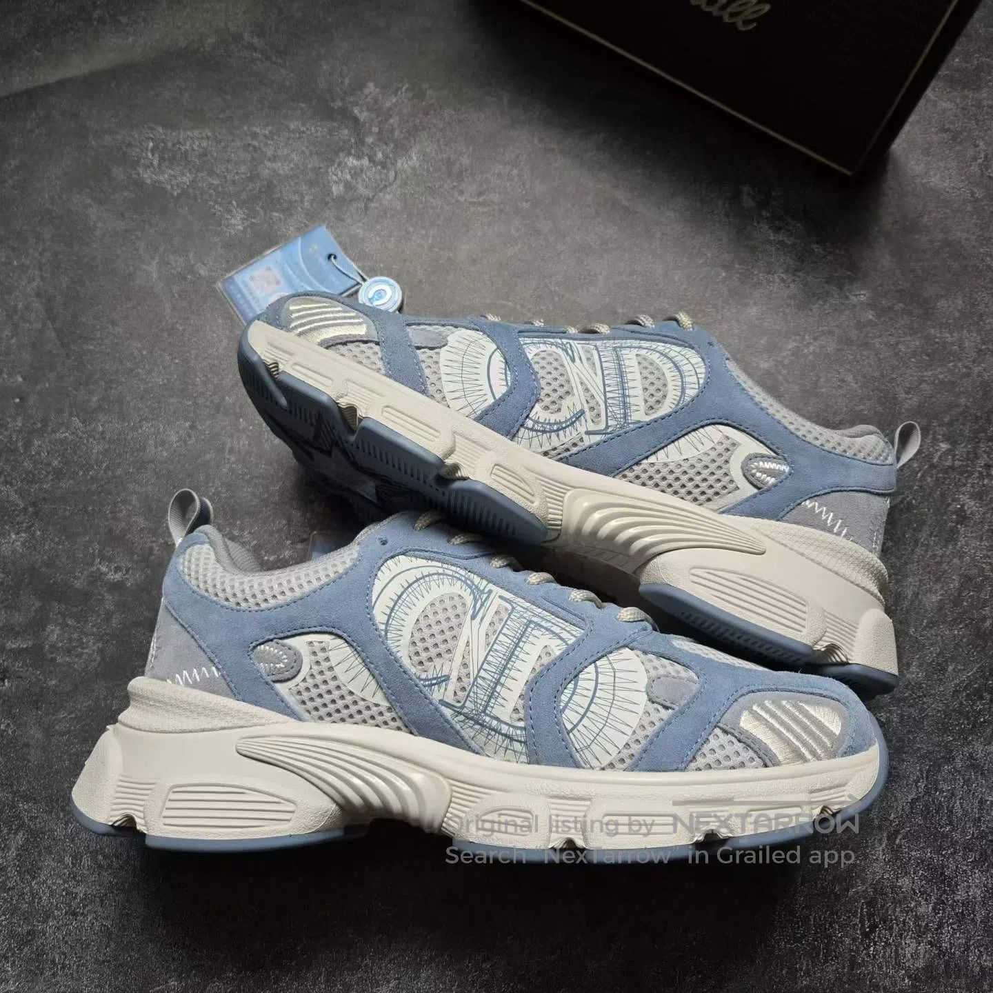 Dior Dior Chrono Sneaker in White and Sky Blue| Size US 8.5 / IT 38.5 - 9 Thumbnail