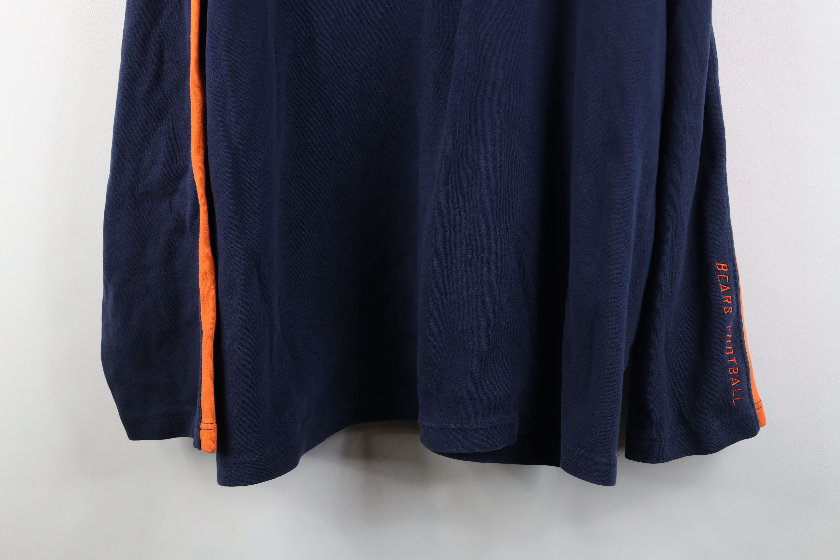 Reebok Vintage Reebok Chicago Bears Football Mock Neck T-Shirt Blue Size US XL / EU 56 / 4 - 3 Thumbnail