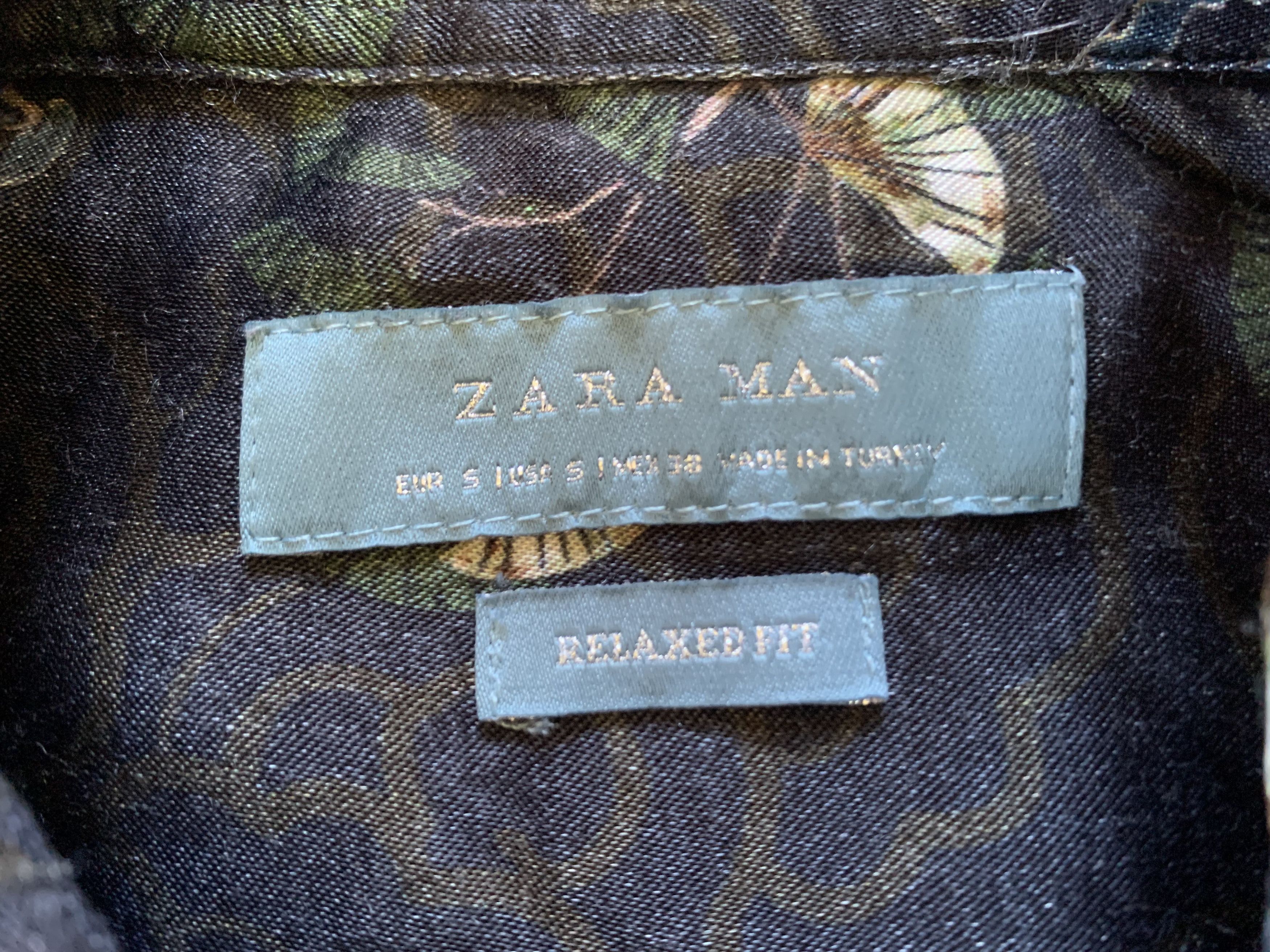 Designer × Zara Zara Man Regular Fit Long Sleeve Printed Shirt Size US S / EU 44-46 / 1 - 6 Thumbnail