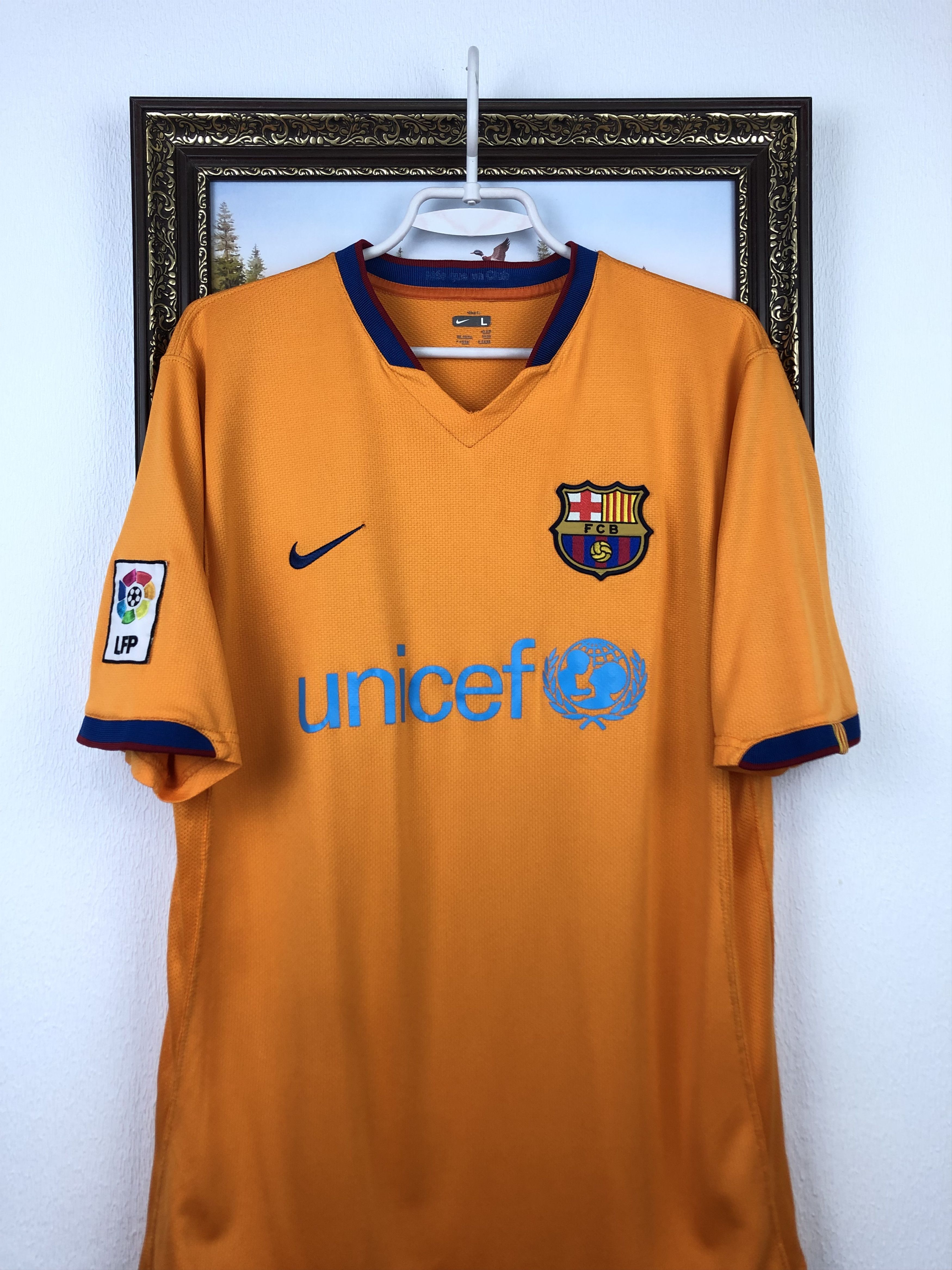 Nike Barcelona football shirt 2006 Soccer Nike Jersey Camiseta Size US L / EU 52-54 / 3 - 2 Thumbnail