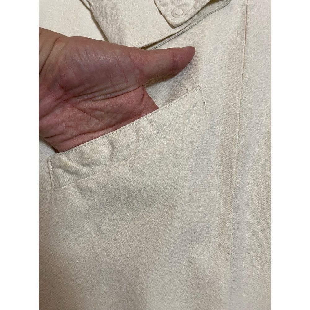 Bdg BDG Everly Dolman 3/4 Sleeve Cotton Denim White Mini Dress Size L / US 10 / IT 46 - 9 Thumbnail