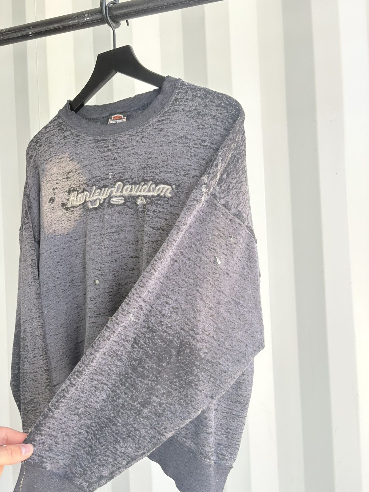 Harley Davidson Vintage Harley Sweatshirt Faded Distressed Grunge thin Size US L / EU 52-54 / 3 - 4 Thumbnail