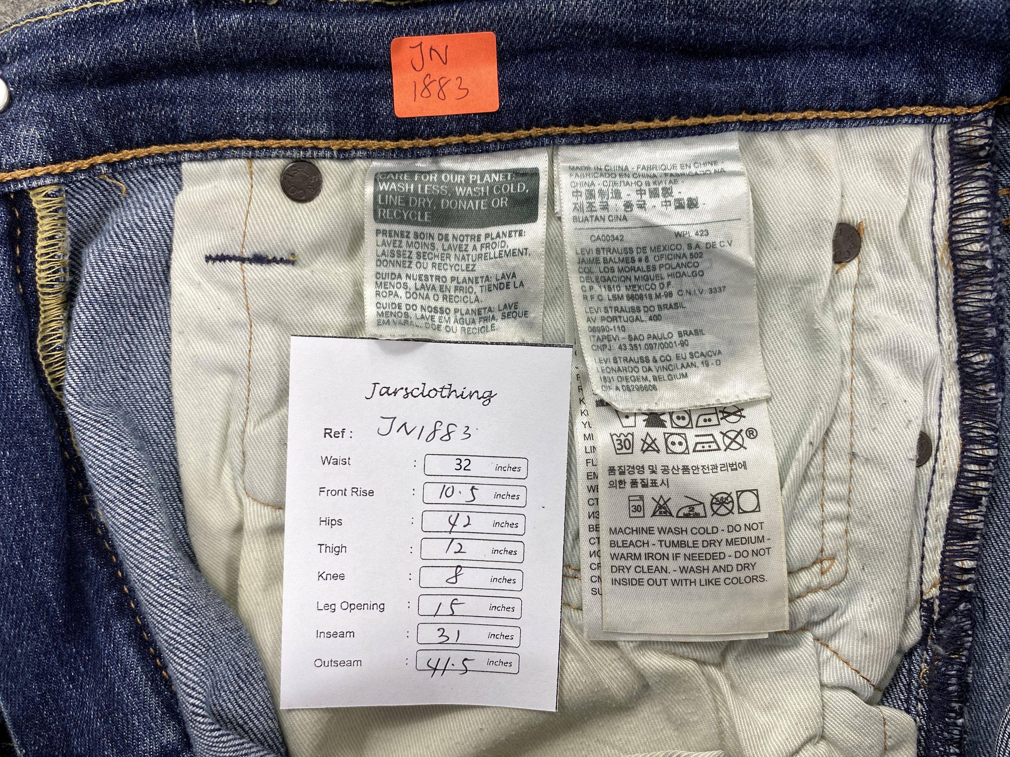 Levi's Distressed Blue Levi's Jeans 505 32x31 Denim -JN1883 Size US 32 / EU 48 - 8 Thumbnail