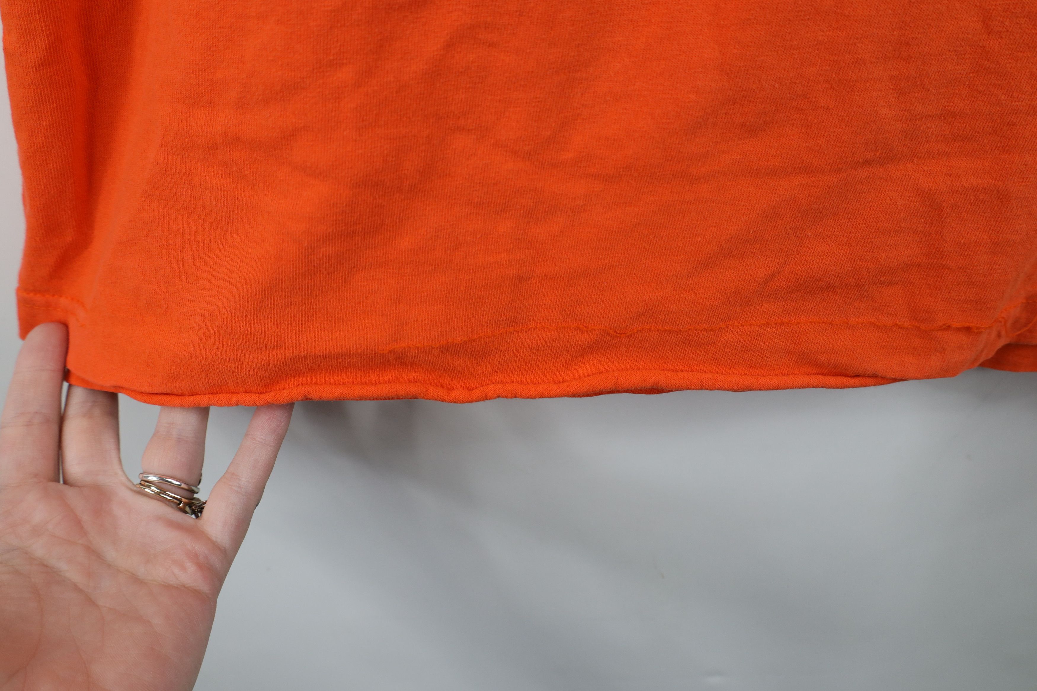 Adidas Vintage Y2K Adidas Spell Out Short Sleeve T-Shirt Orange Size US L / EU 52-54 / 3 - 11 Thumbnail