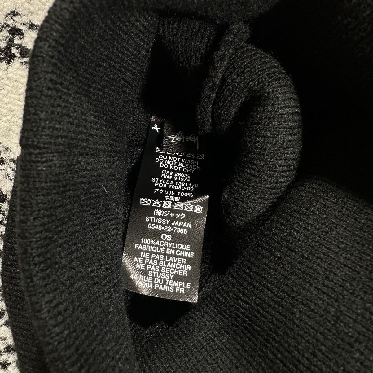 Stussy Rare Stussy Small SS link Skullcap - Black Size ONE SIZE - 5 Thumbnail