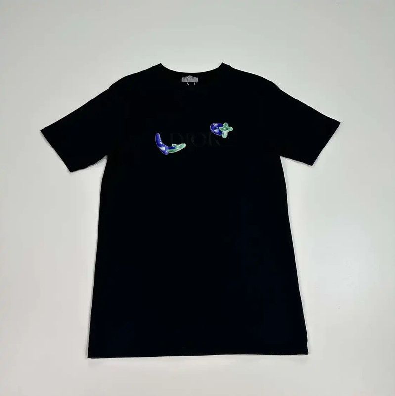 Dior Dior Black Cotton Women's T-Shirt 0089 Size XXS / US 00 / IT 34 - 1 Thumbnail