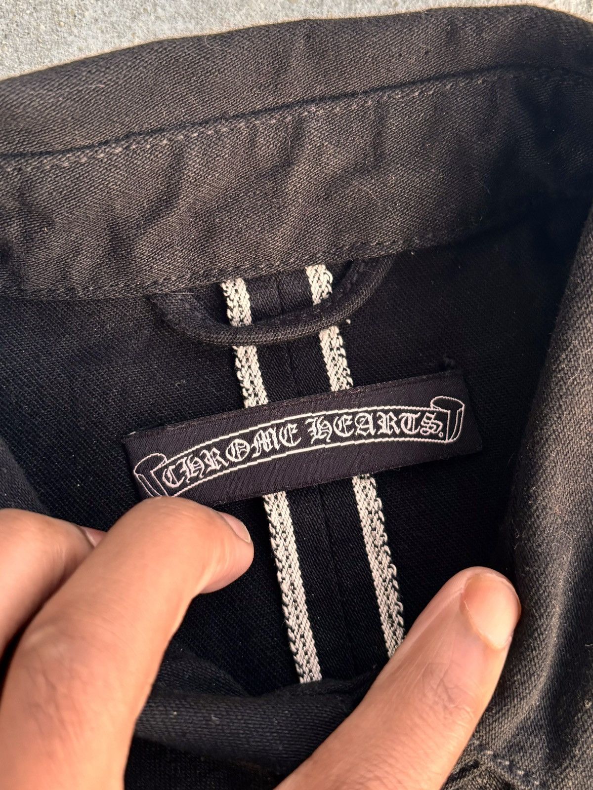 Chrome Hearts Chrome Hearts Leather Cross Patch Denim Western Shirt Size US M / EU 48-50 / 2 - 6 Thumbnail