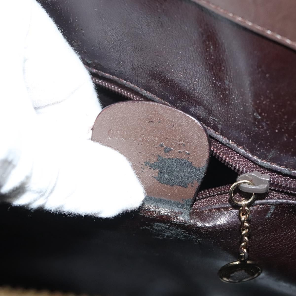 Gucci GUCCI Hand Bag Leather Brown Gold 000 1998 000 1998 Size ONE SIZE - 21 Thumbnail
