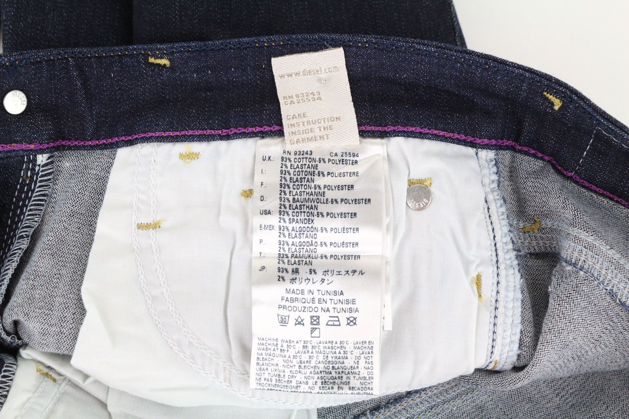 Diesel SKINZEE 0813C W25/L32 Blue Stretch Jeans 70626 Size 25" / US 0 / IT 36 - 8 Thumbnail