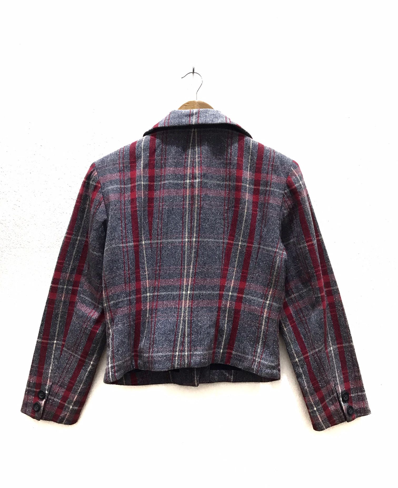 Hysteric Glamour Vintage Hysteric Glamour Plaid Cropped Wool Jacket Japanese Size US S / EU 44-46 / 1 - 3 Thumbnail