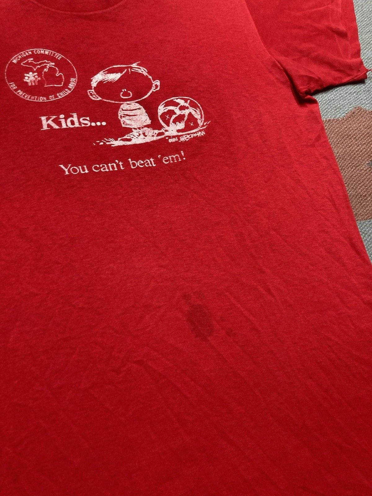 Vintage t shirt kids can’t beat em Michigan child abuse prevention M Size US M / EU 48-50 / 2 - 2 Thumbnail