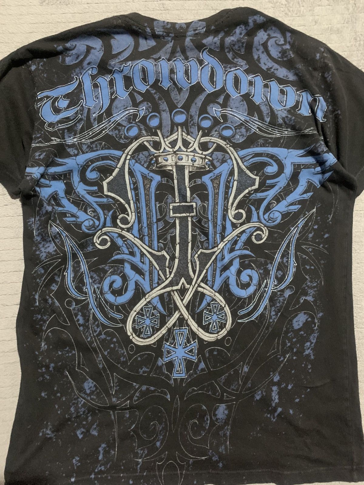 Affliction Black and blue Throdown Premium T-shirt Size US L / EU 52-54 / 3 - 7 Thumbnail