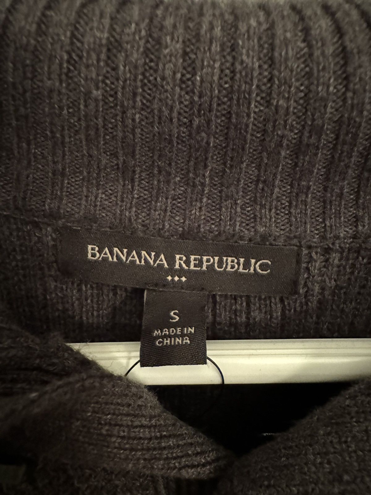 Banana Republic Outerwear Charcoal Knitted Sweater/Long Sleeve Size US S / EU 44-46 / 1 - 2 Thumbnail